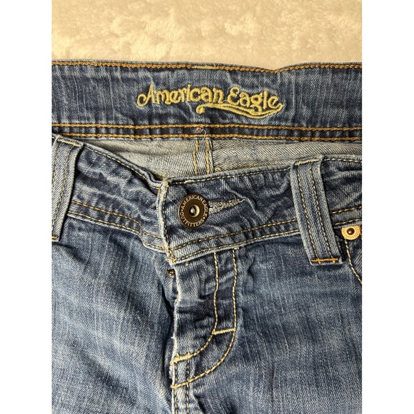 American Eagle Outfitters Denim - American Eagle Bootcut Jeans Womens 10 Long Medium Wash Low Rise Stretch Denim